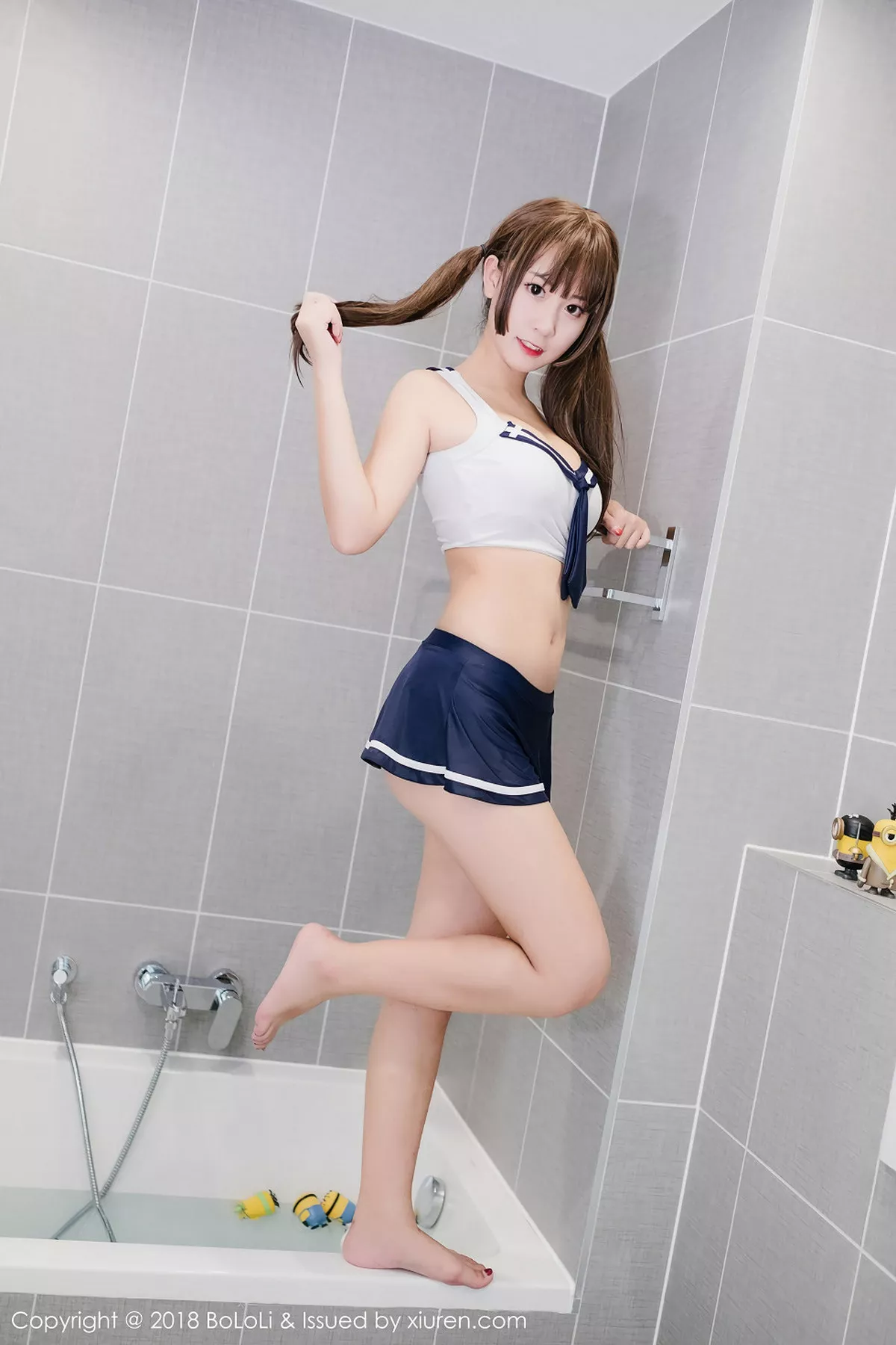 秀人集.com_[Tukmo兔几盟]Vol.115_美女主播猫九酱Sakura浴室里性感水手内衣湿身诱惑写真42P