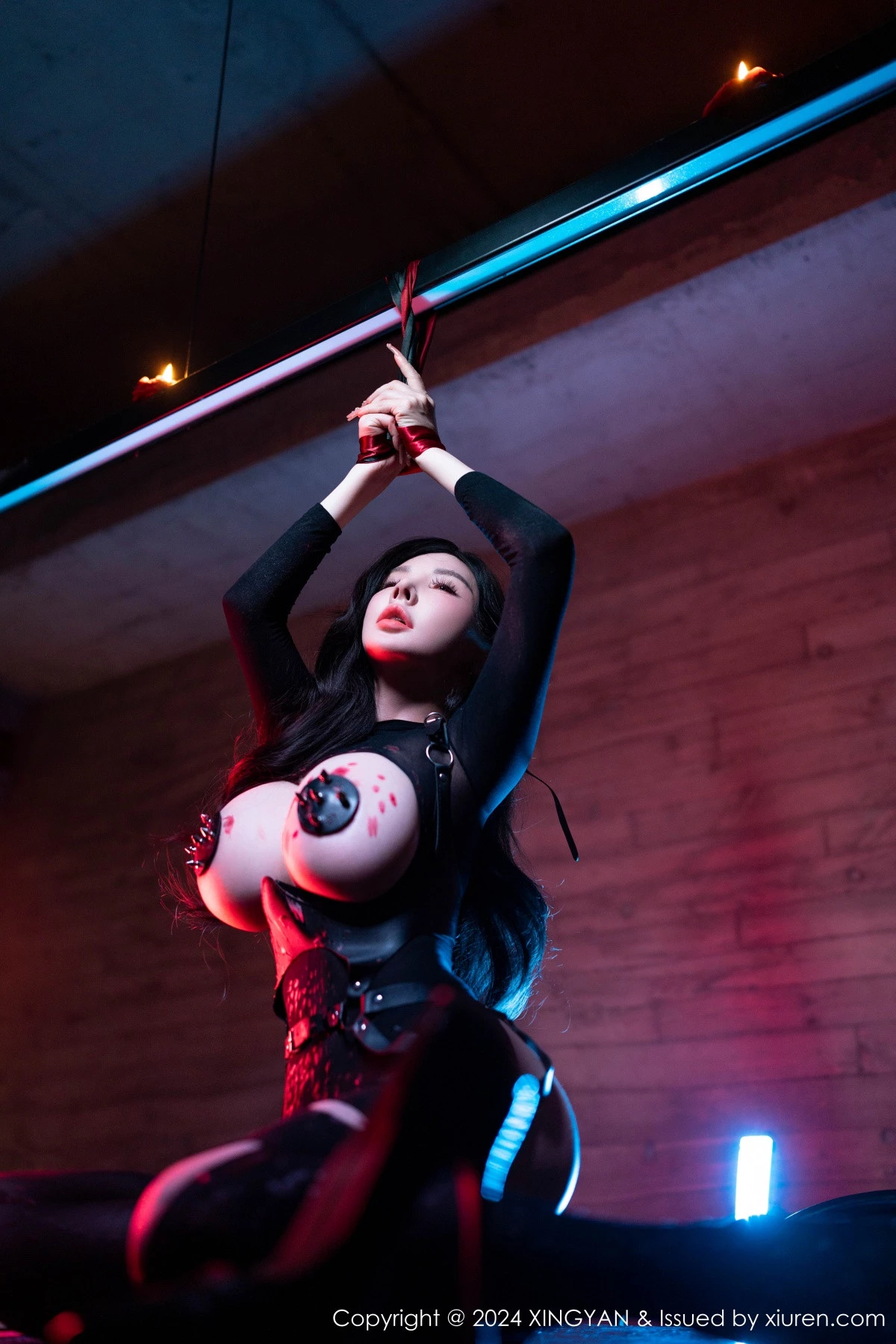 秀人集.com_[XINGYAN星颜社]VOL.248_模特潘思沁性感黑色轻透网纱连体衣秀巨乳肥臀惹火诱惑写真81P