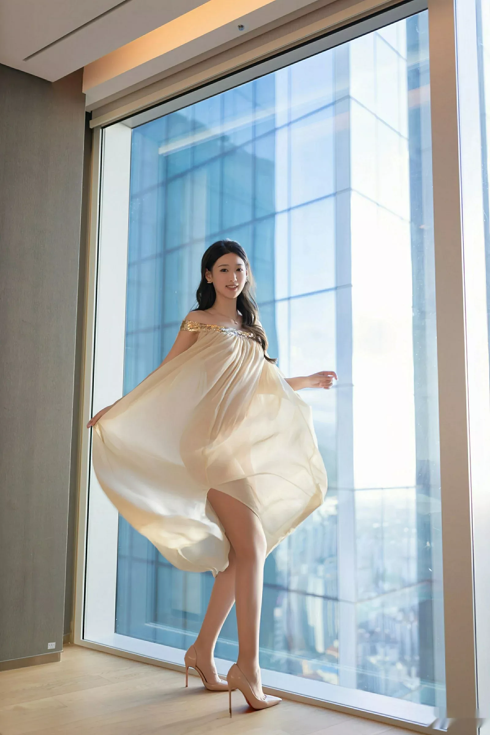 秀人集.com_[XiuRen秀人网]No.10619_模特唐安琪性感浅色薄纱服饰配超薄肉丝秀曼妙身姿完美诱惑写真81P