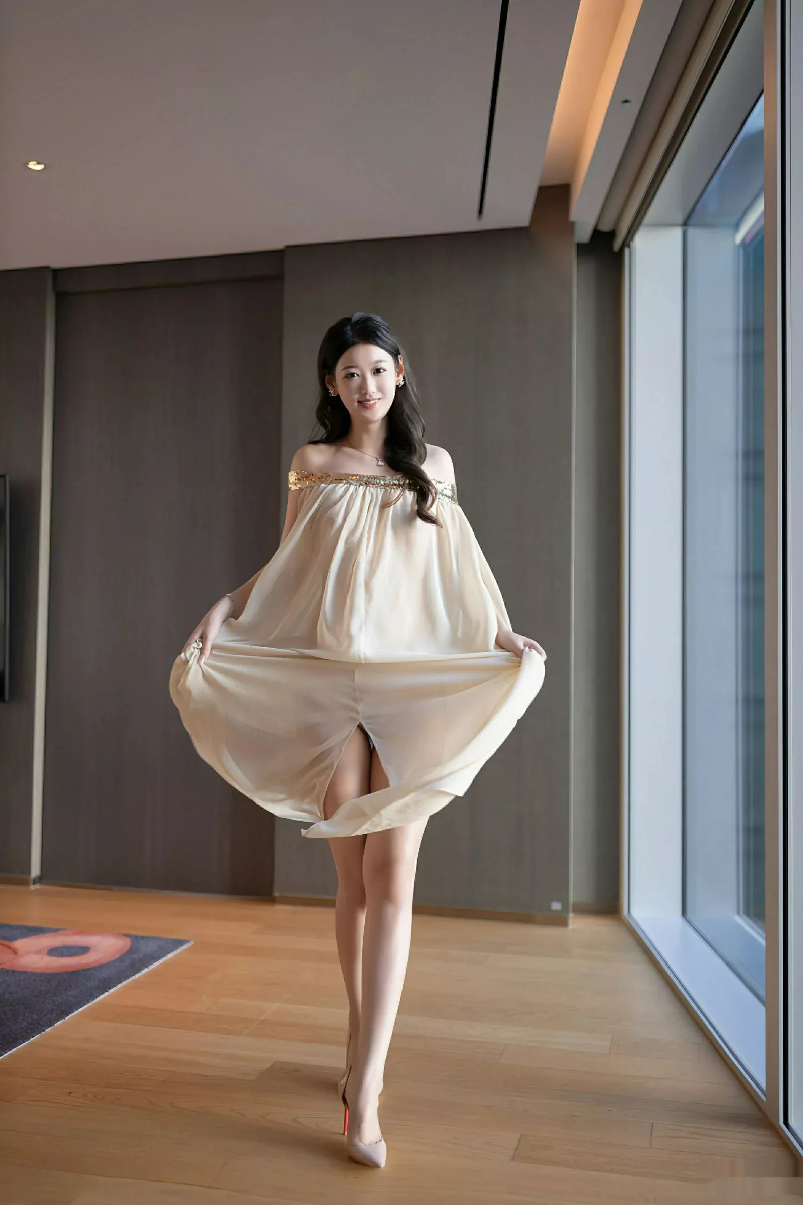 秀人集.com_[XiuRen秀人网]No.10619_模特唐安琪性感浅色薄纱服饰配超薄肉丝秀曼妙身姿完美诱惑写真81P