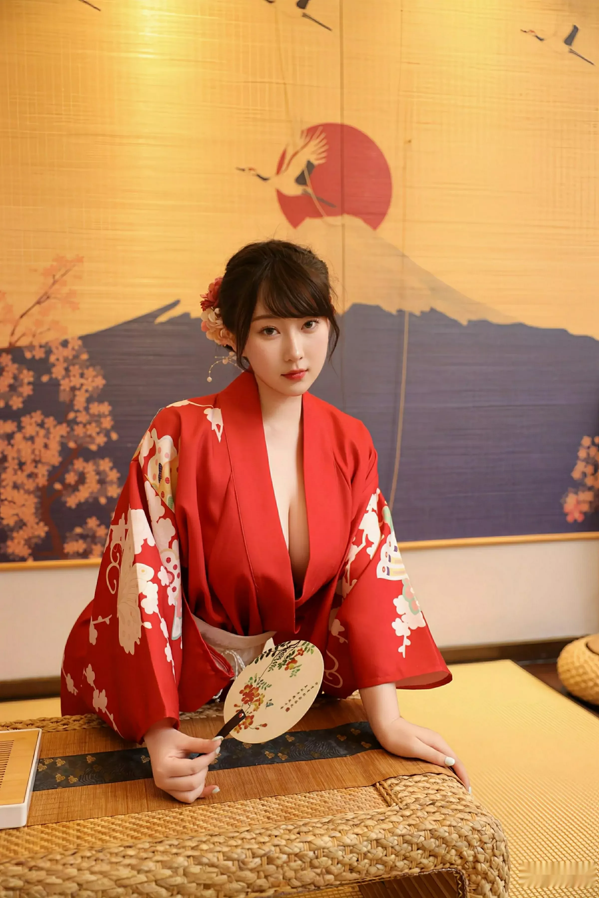 秀人集.com_[XiuRen秀人网]No.10624_模特李沁恩lrene性感日系风红色服饰半脱秀丰腴身材惹火诱惑写真69P