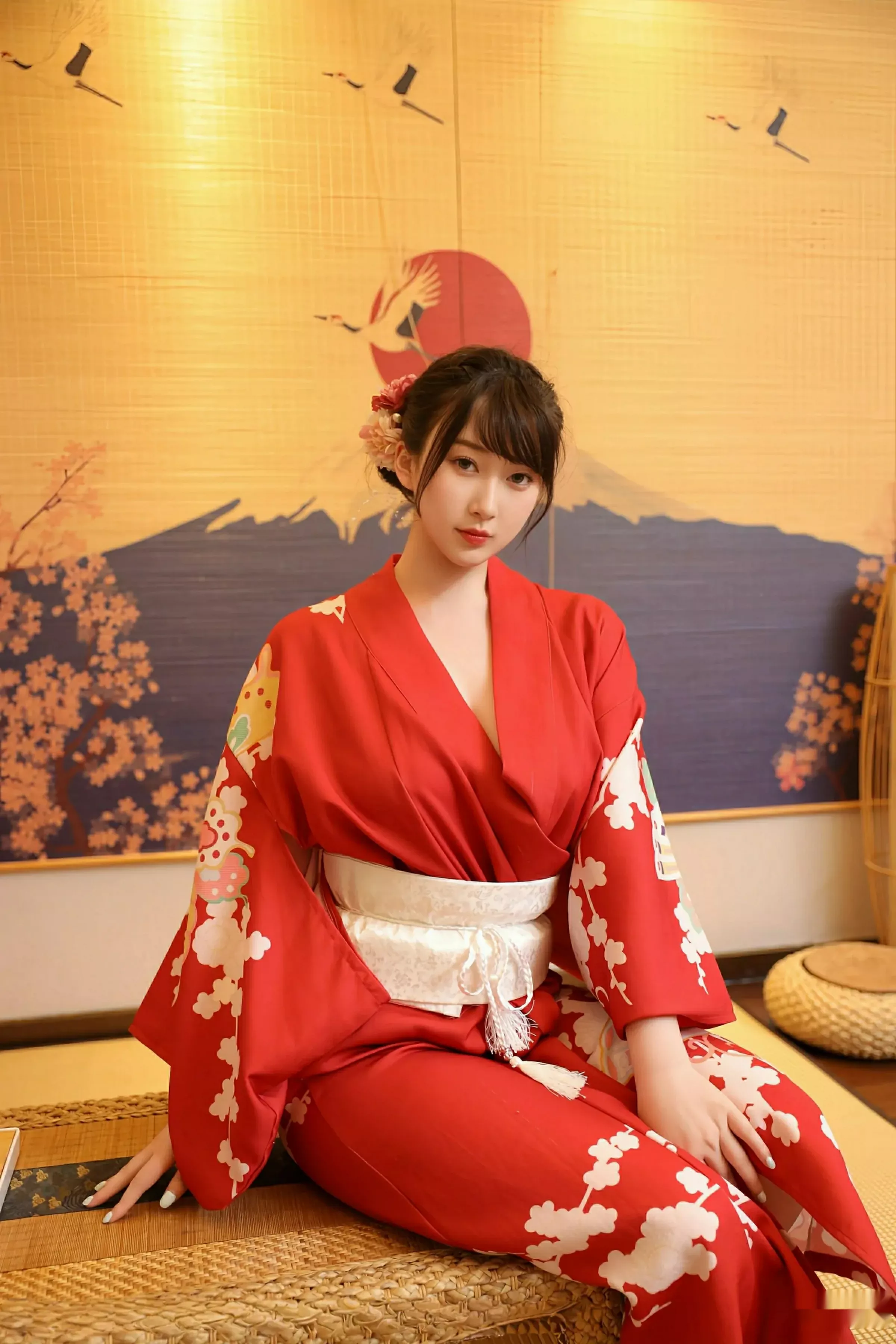 秀人集.com_[XiuRen秀人网]No.10624_模特李沁恩lrene性感日系风红色服饰半脱秀丰腴身材惹火诱惑写真69P