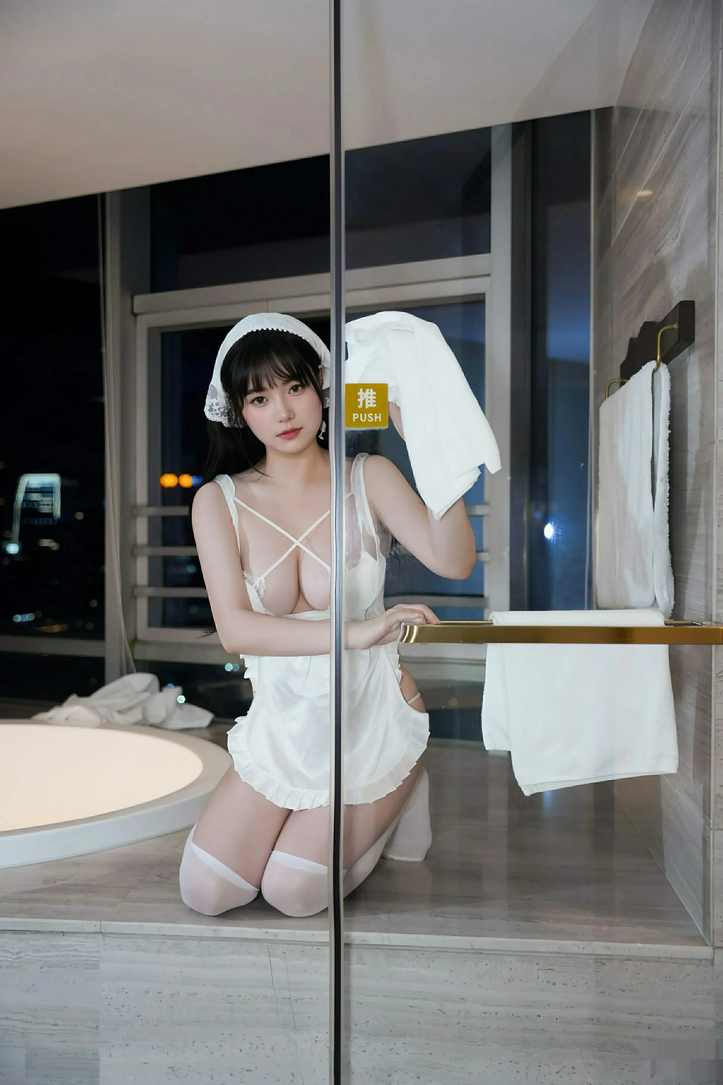 秀人集.com_[XiuRen秀人网]No.10631_模特软情性感白色女仆服饰配白色丝袜秀曼妙身姿迷人诱惑写真78P