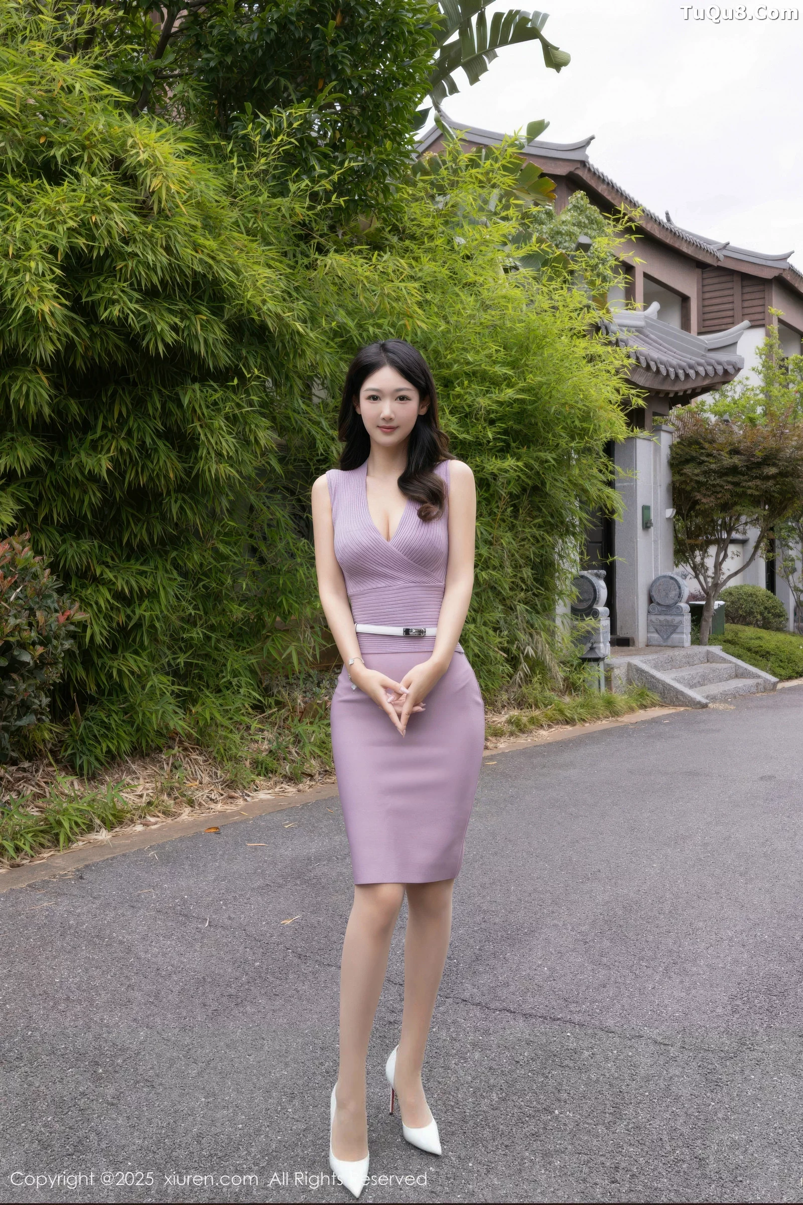 秀人集.com_[XiuRen秀人网]No.10716_模特唐安琪性感紫色连衣裙露白色内衣配肉丝袜秀曼妙身姿诱惑写真82P