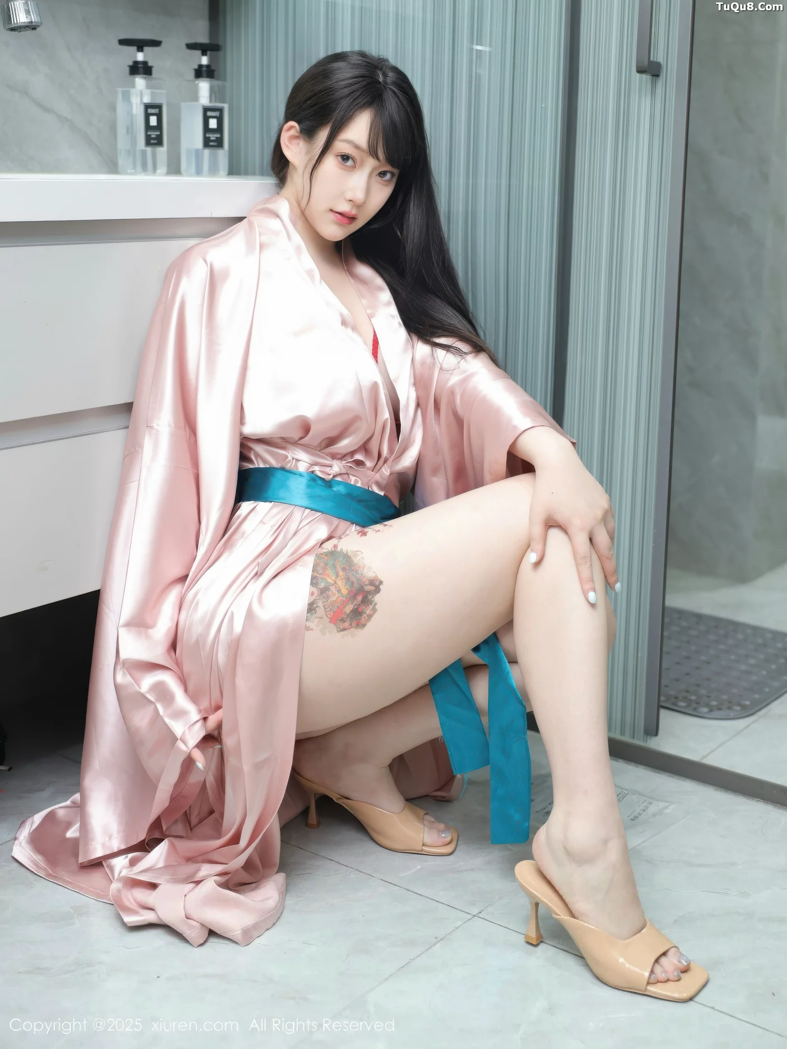 秀人集.com_[XiuRen秀人网]No.10724_模特李沁恩lrene浴室场景性感红色比基尼秀丰腴身材撩人诱惑写真79P