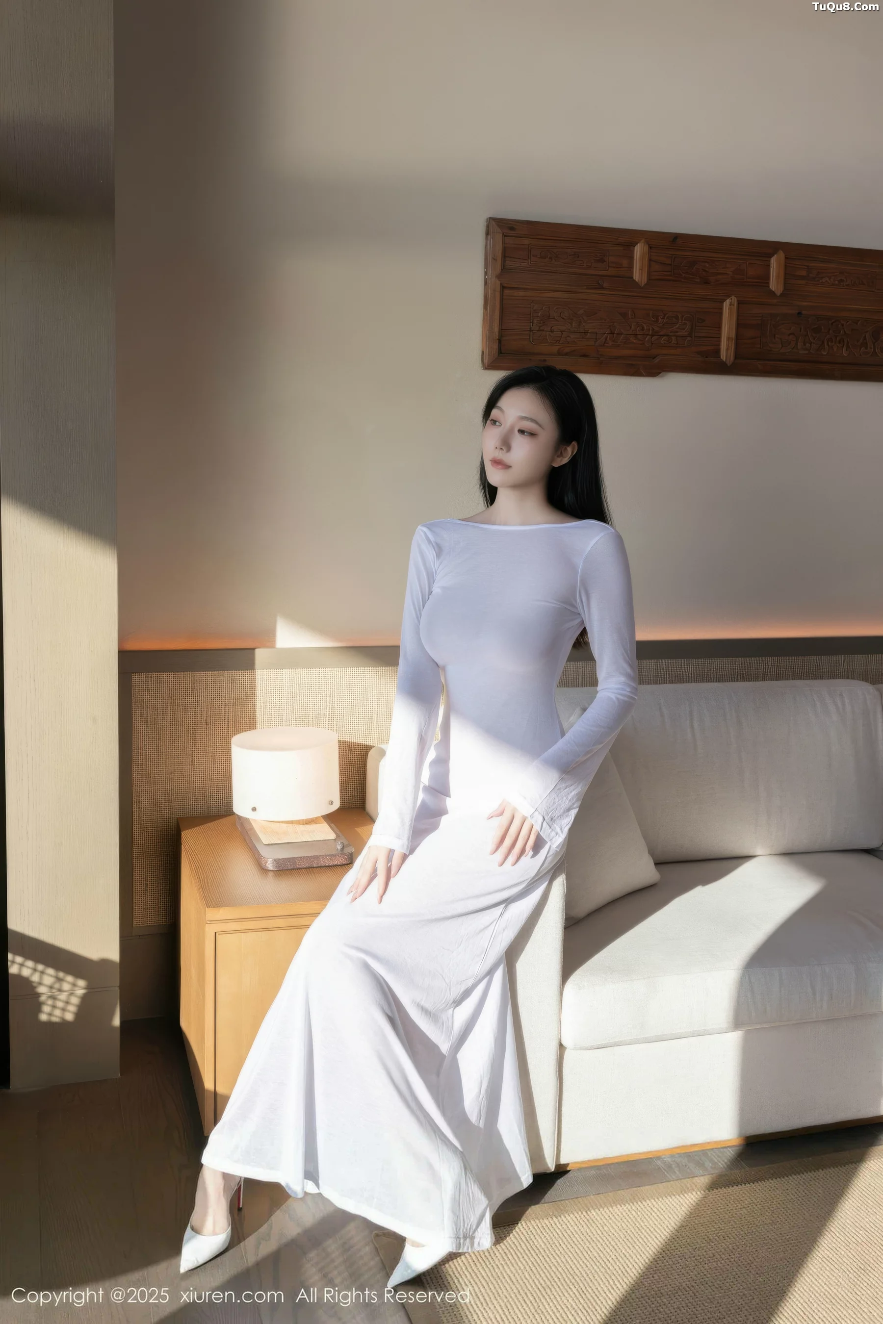 秀人集.com_[XiuRen秀人网]No.10747_模特安然anran性感白色连衣长裙配超薄肉色秀曼妙身姿诱惑写真80P