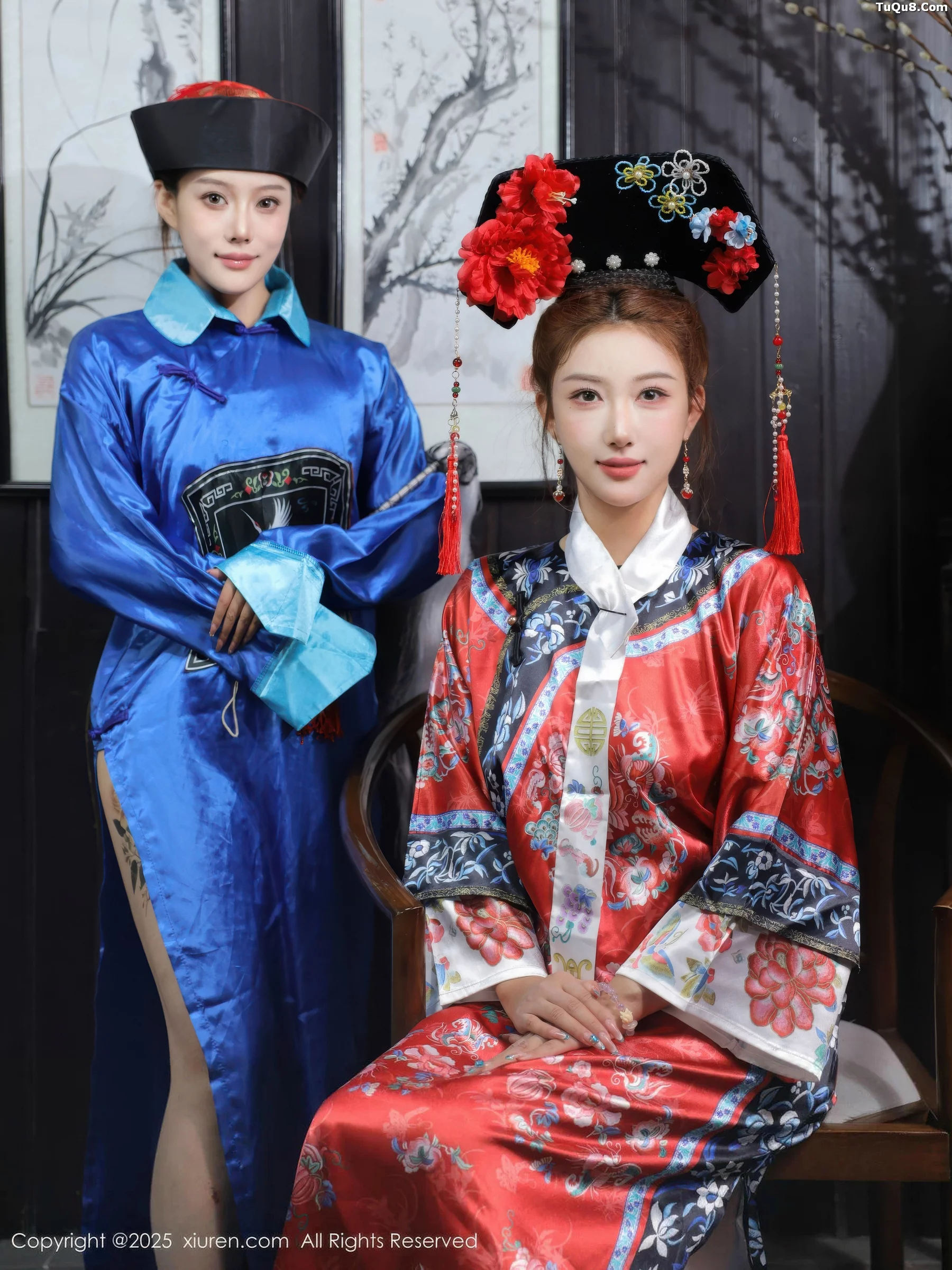 秀人集.com_[XiuRen秀人网]No.10762_模特金允希Yuki性感姐妹花古装Cos旗袍秀丰腴身姿撩人诱惑写真65P