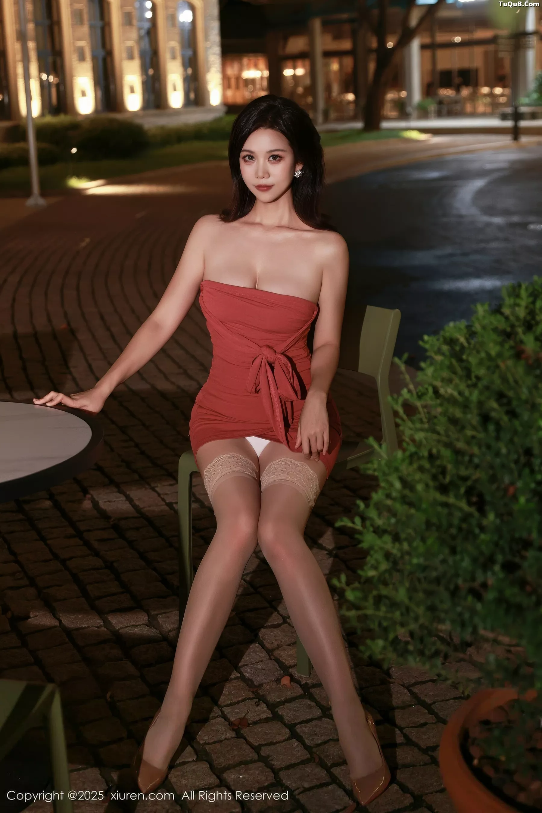 秀人集.com_[XiuRen秀人网]No.10876_模特玫瑰我爱你性感红色连衣短裙配肉色丝袜秀凹凸身材诱惑写真71P