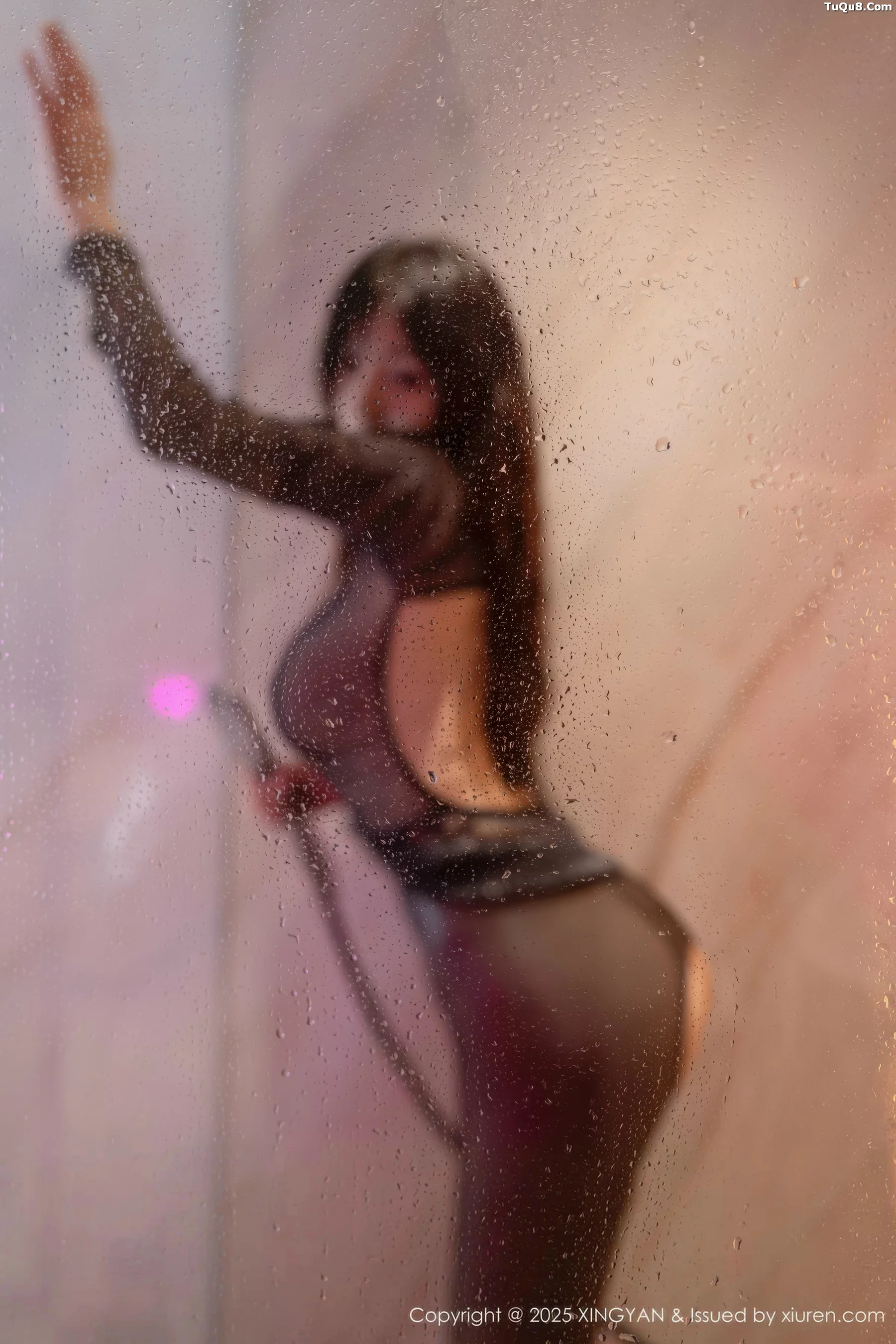 秀人集.com_[XINGYAN星颜社]VOL.424_模特沈南汐RuRu粉色连衣短裙+黑色薄纱服饰秀美腿诱惑写真71P