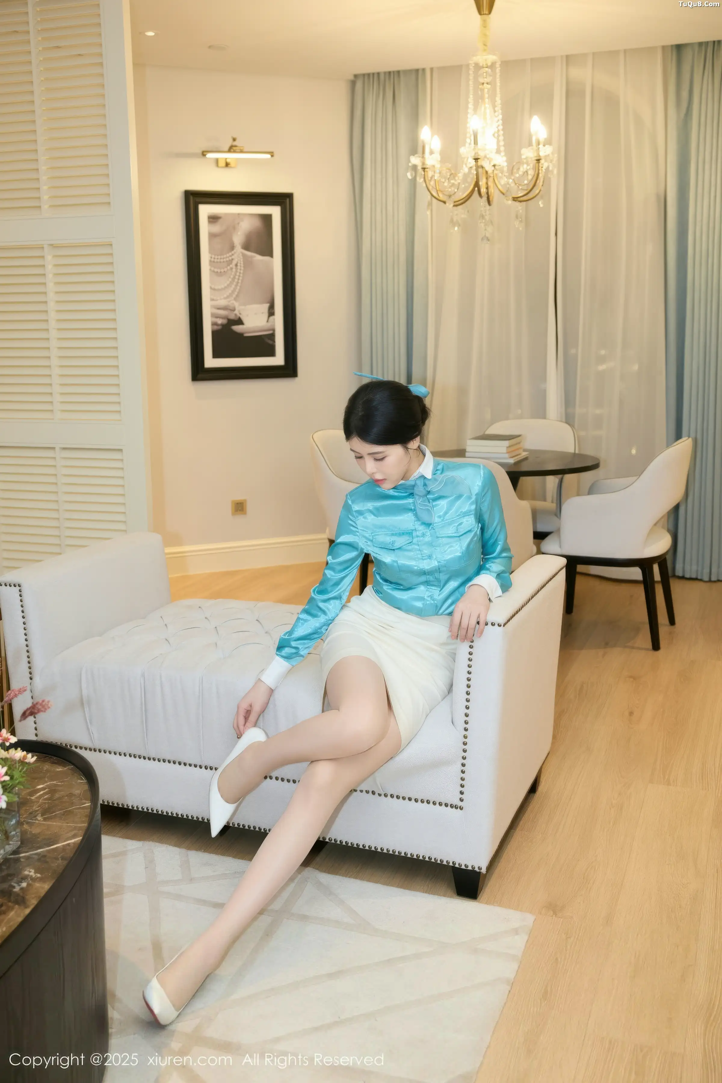 秀人集.com_[XiuRen秀人网]No.10998_模特方蕾蕾性感空姐制服露白色内衣配开档肉丝秀凹凸身材诱惑写真77P