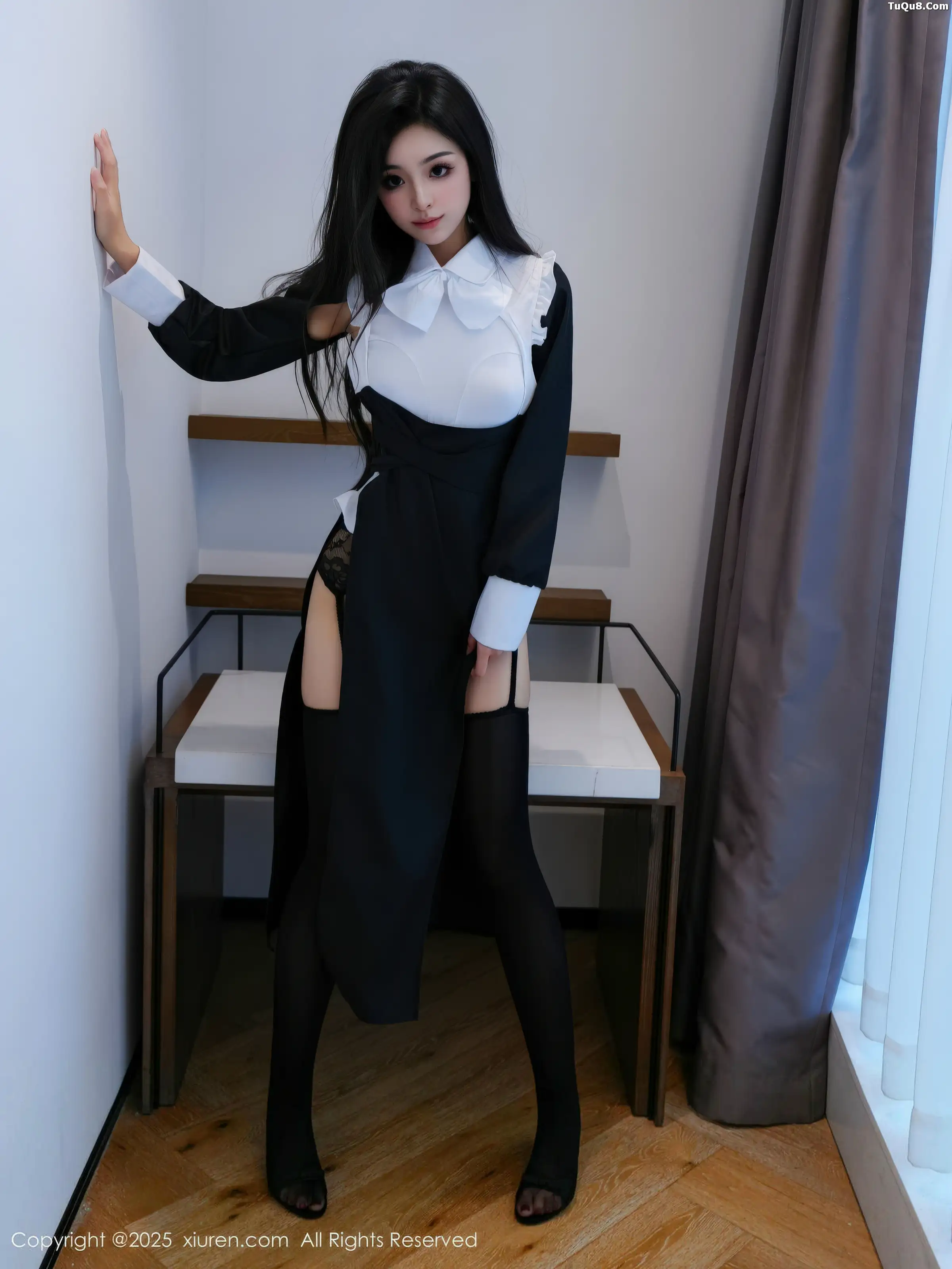 秀人集.com_[XiuRen秀人网]No.11059_模特白琮瑗性感黑白修女服饰配黑丝吊袜秀曼妙身姿撩人诱惑写真65P