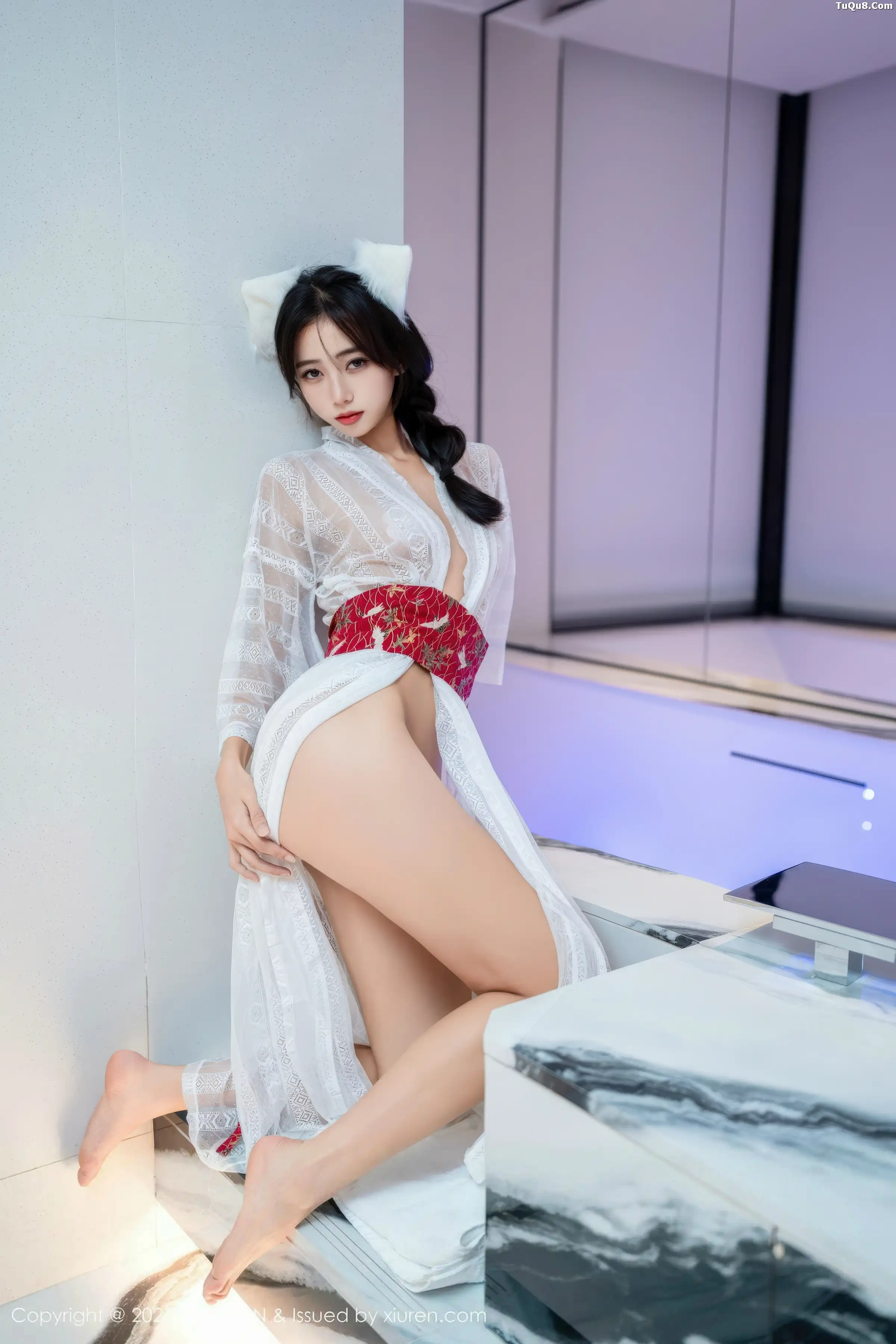 秀人集.com_[XINGYAN星颜社]VOL.442_模特时安安私房性感白色薄透连衣裙秀柔美身姿迷人诱惑写真75P