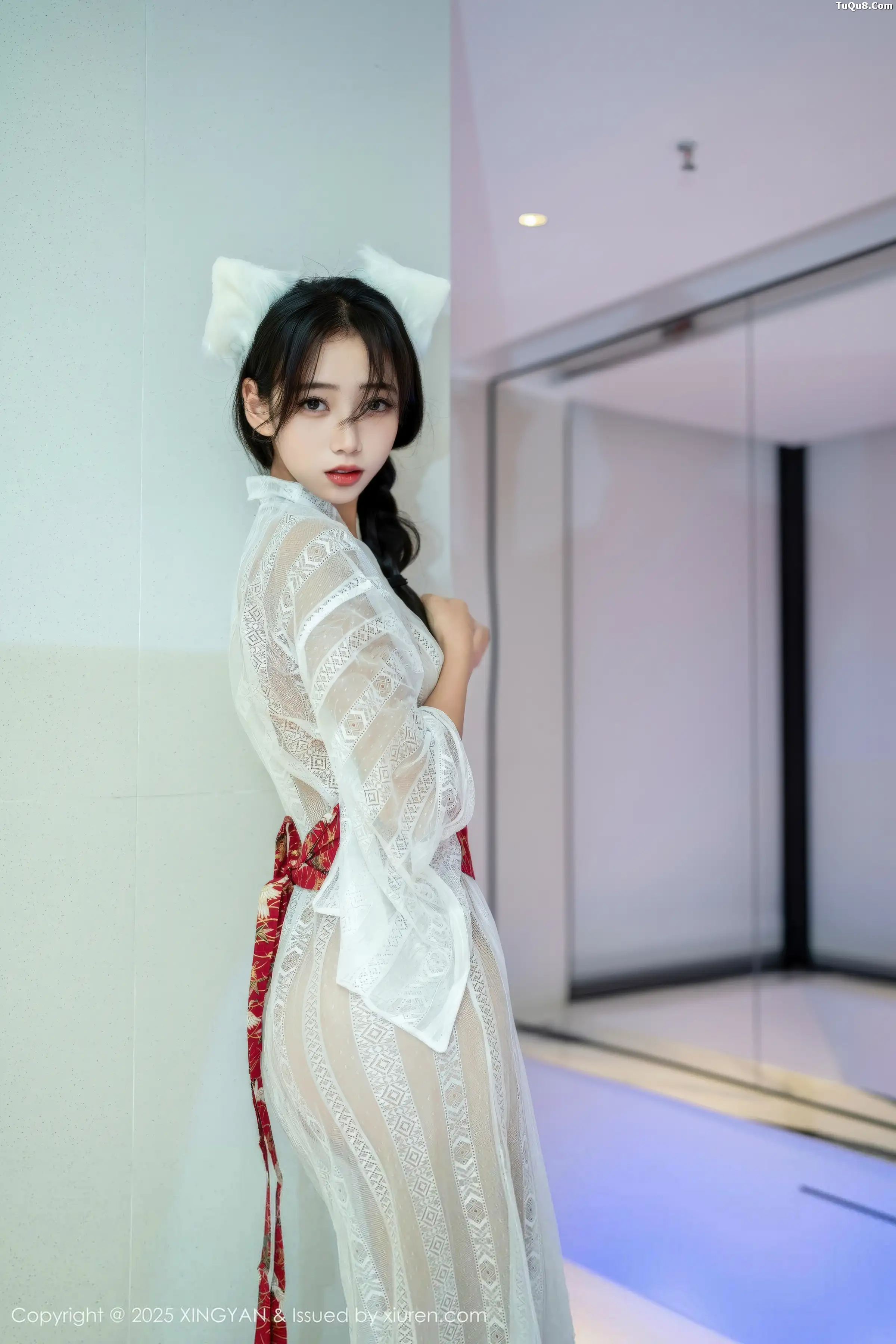 秀人集.com_[XINGYAN星颜社]VOL.442_模特时安安私房性感白色薄透连衣裙秀柔美身姿迷人诱惑写真75P