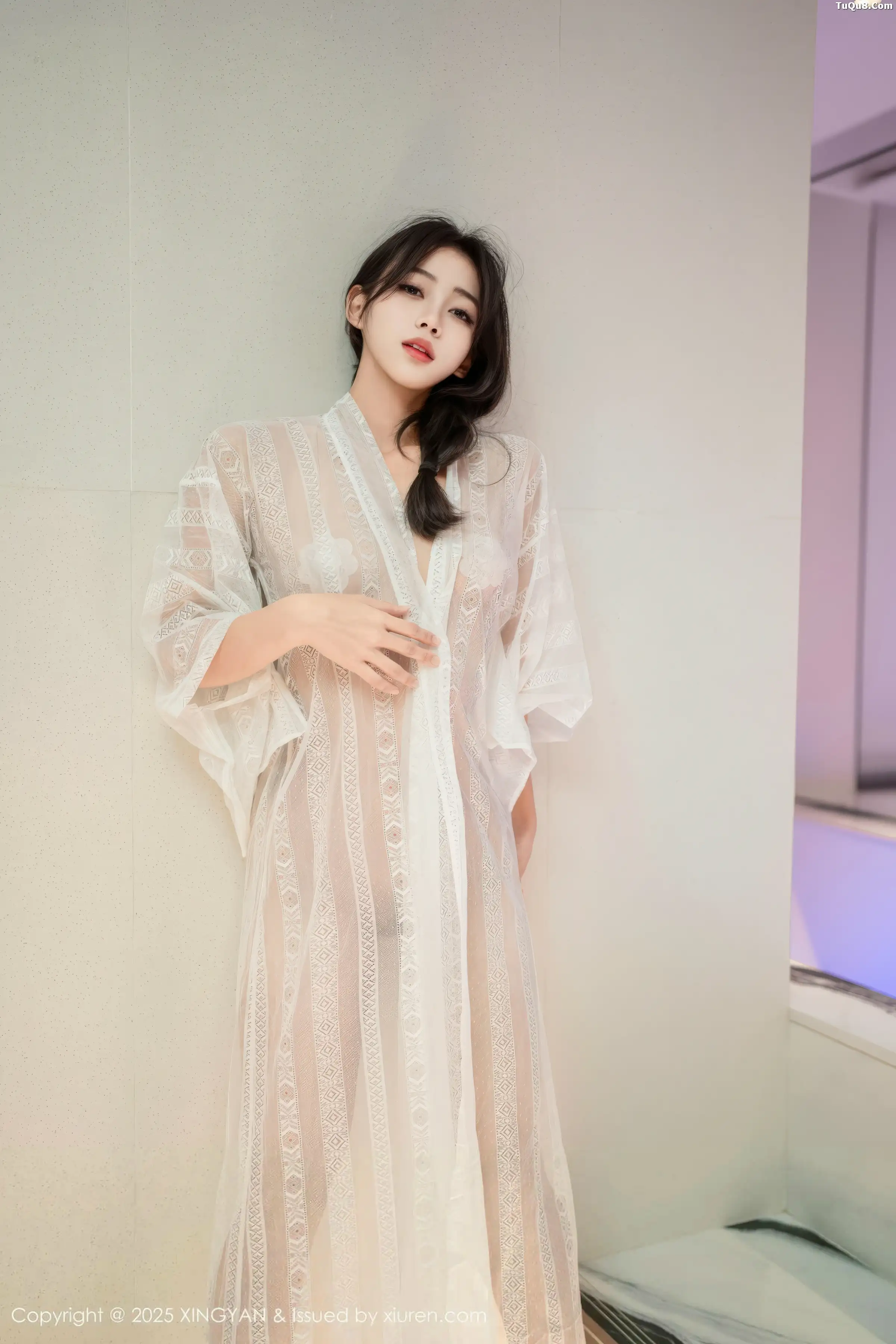 秀人集.com_[XINGYAN星颜社]VOL.442_模特时安安私房性感白色薄透连衣裙秀柔美身姿迷人诱惑写真75P
