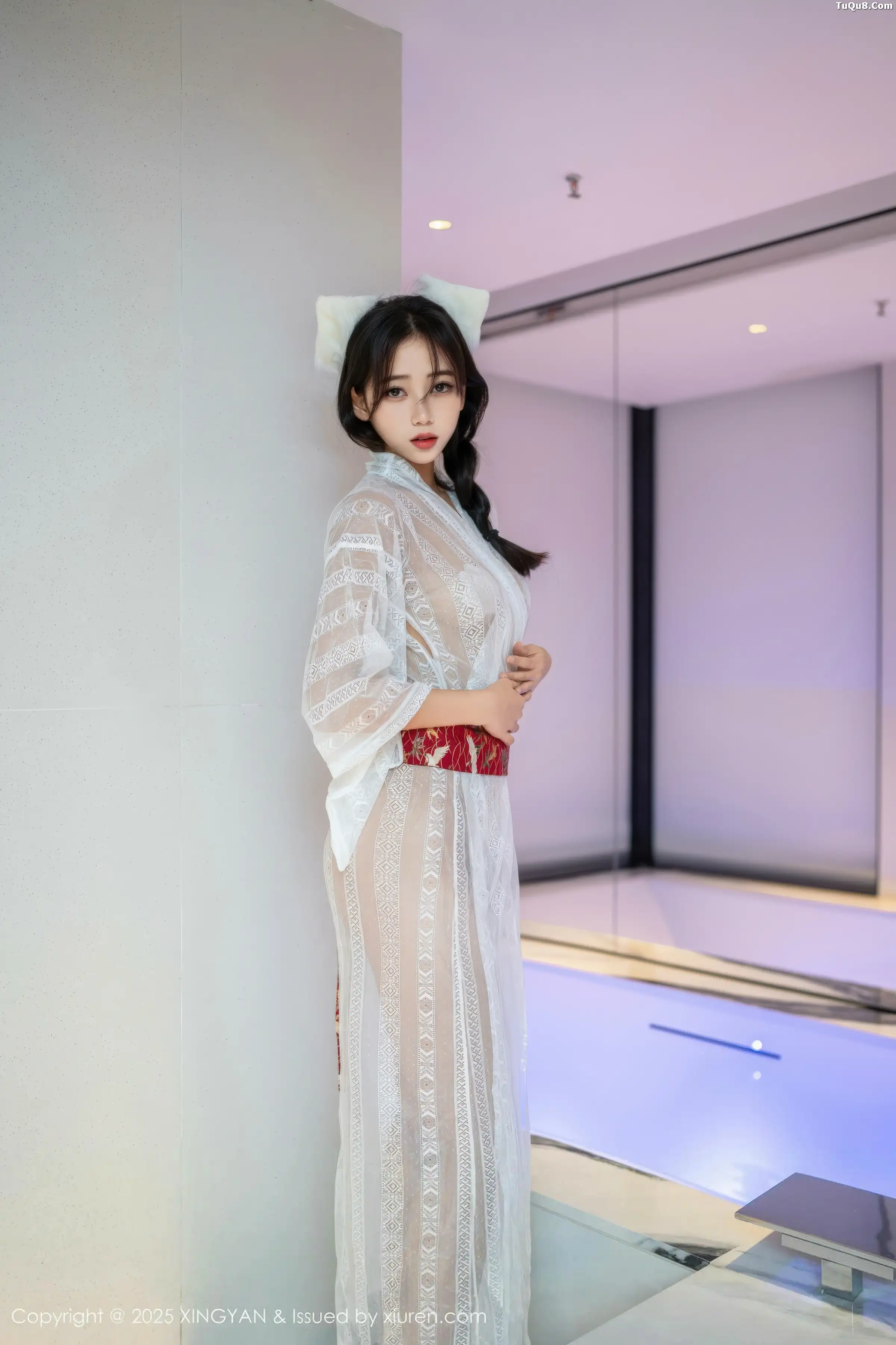 秀人集.com_[XINGYAN星颜社]VOL.442_模特时安安私房性感白色薄透连衣裙秀柔美身姿迷人诱惑写真75P