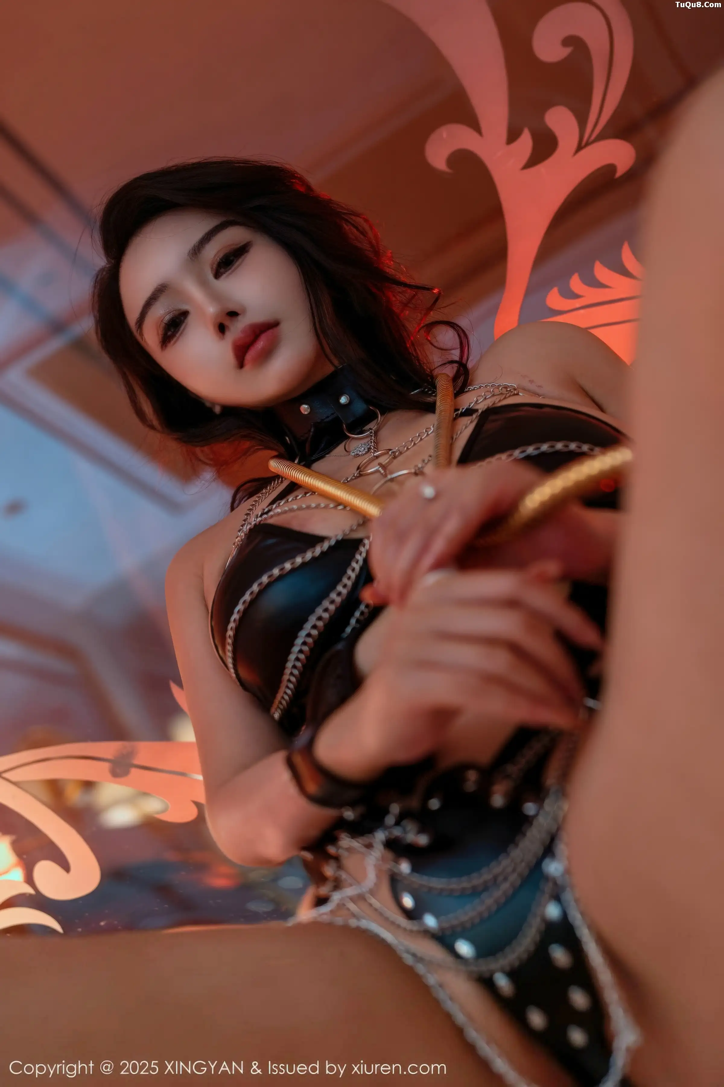 秀人集.com_[XINGYAN星颜社]VOL.443_模特李若汐浴室场景性感黑色情趣服饰秀丰腴身材惹火诱惑写真68P