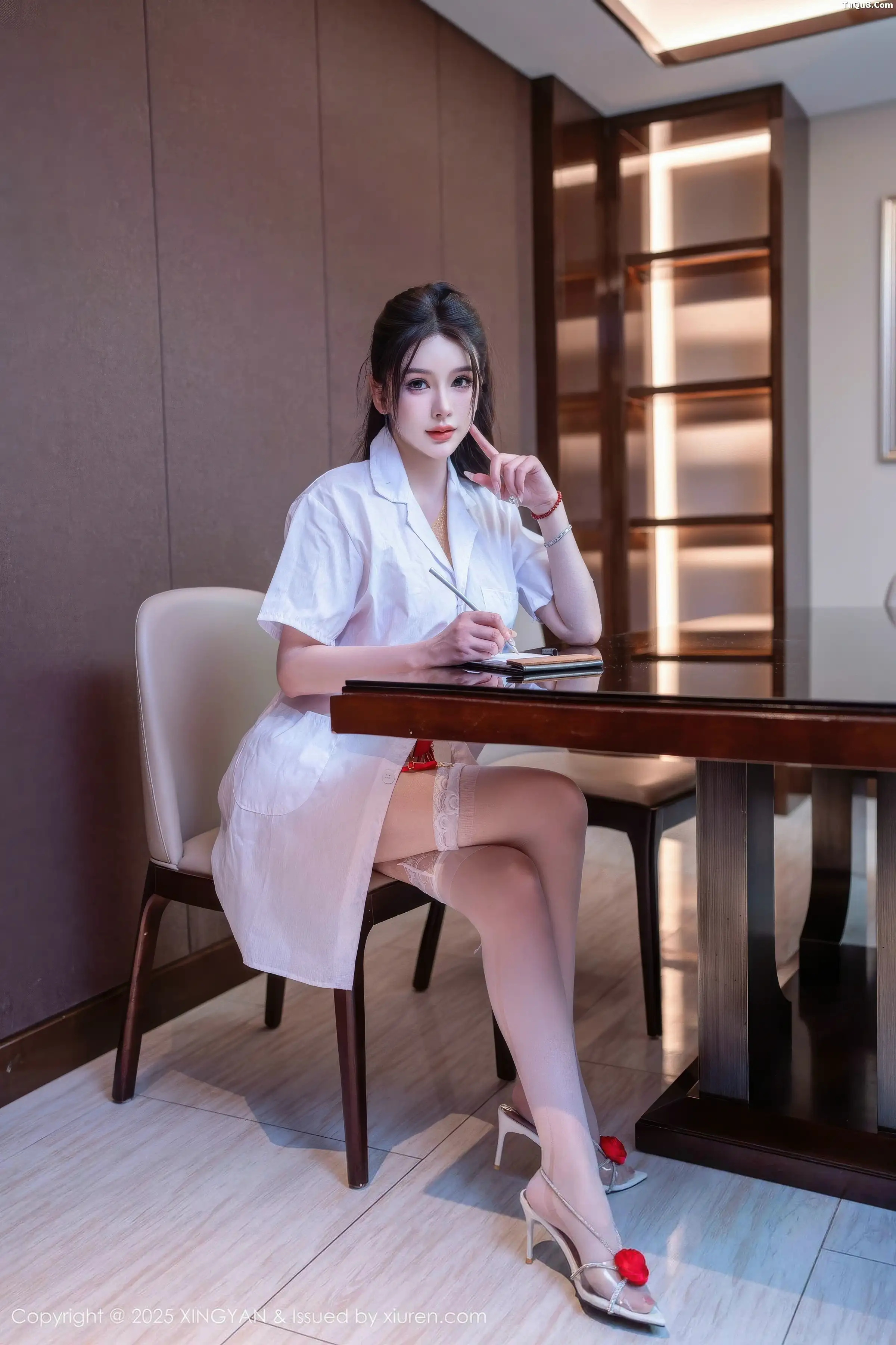 秀人集.com_[XINGYAN星颜社]VOL.431_女神李丽莎性感红色蕾丝内衣配白色丝袜秀完美身材诱惑写真64P